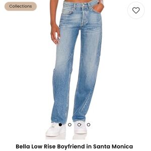 GRLFRND Bella Low Rise Boyfriend Jeans NWT